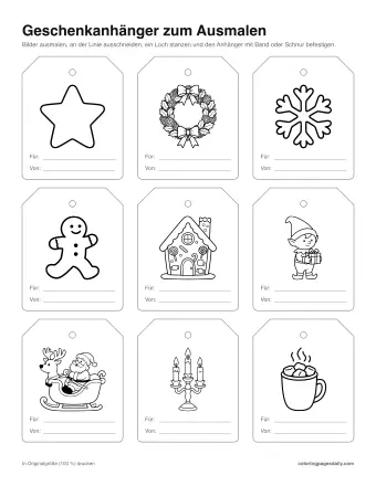 Vorschau: Geschenkanhänger zum Ausmalen 2