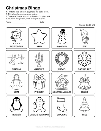 Preview of Christmas Bingo: Picture Card 3 of 8