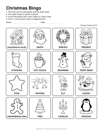 Preview of Christmas Bingo: Picture Card 5 of 8