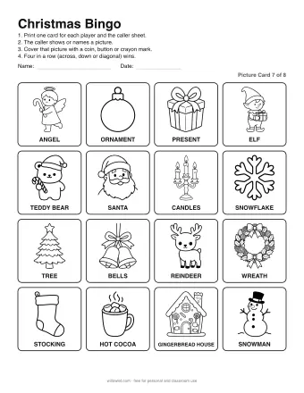Preview of Christmas Bingo: Picture Card 7 of 8