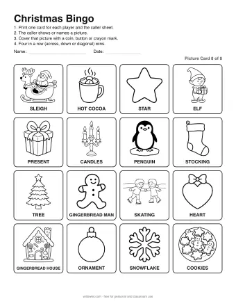Preview of Christmas Bingo: Picture Card 8 of 8