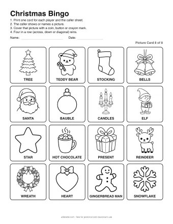 Preview of Christmas Bingo: Picture Card 8 of 8