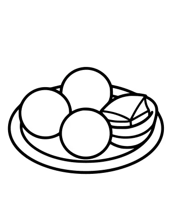Un plateau de service avec plusieurs bonbons indiens ronds et en forme de losange prêts pour le festival.