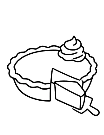Une tarte à la citrouille sur une assiette avec une tranche coupée et une fourchette, garnie de crème fouettée.